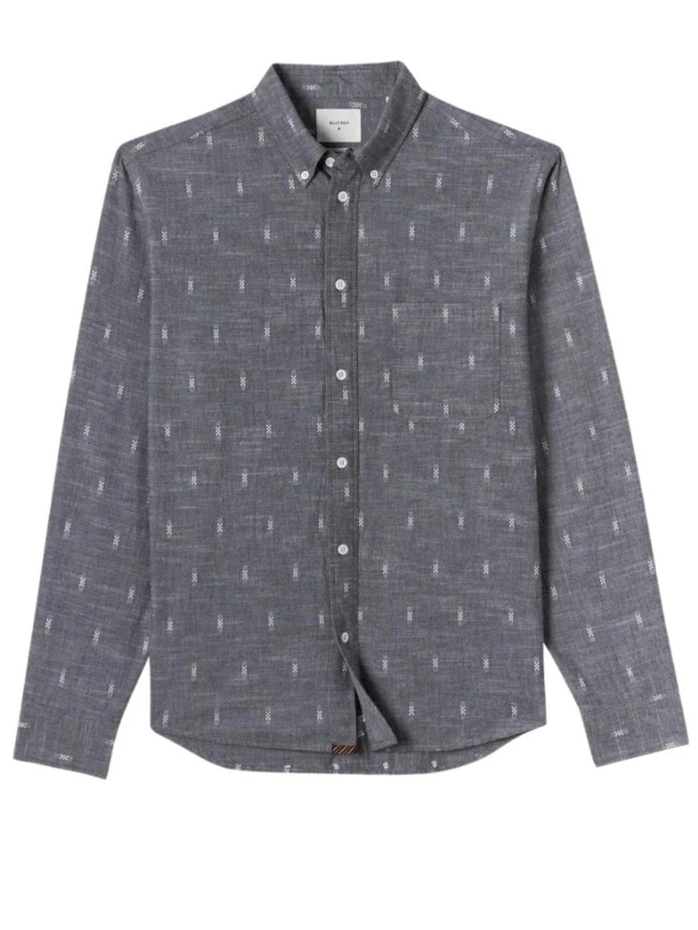Billy Reid Tuscumbia Shirt Gray & White